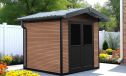 WPC-Gartenhaus LANS | Satteldach | Wandstärke 28mm | 223X223cm