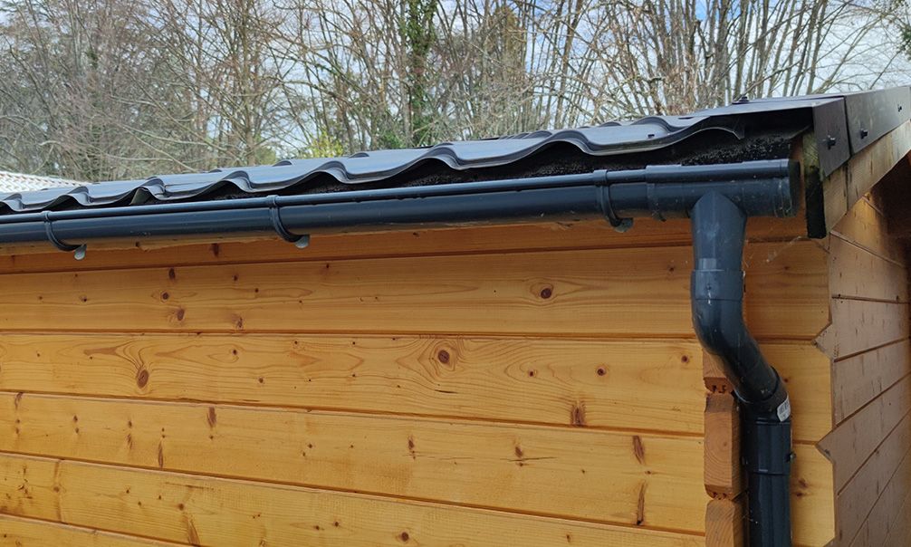 PVC Dachrinnen für Satteldach bis 500cm max RG75