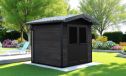 WPC-Gartenhaus LEONCEL | Satteldach | Wandstärke 28mm | 223X223cm