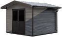 WPC-Gartenhaus YVELINES | Satteldach | Wandstärke 28mm | 290x290cm