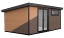 WPC-Gartenhaus ANTIBES | Pultdach | Wandstärke 28mm | 500x300cm