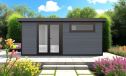WPC-Gartenhaus CALAIS | Pultdach | Wandstärke 28mm | 500x300cm