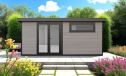 WPC-Gartenhaus CALAIS | Pultdach | Wandstärke 28mm | 500x300cm