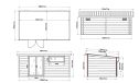 WPC-Gartenhaus CALAIS | Pultdach | Wandstärke 28mm | 500x300cm