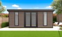 WPC-Gartenhaus ARGENTEUIL | Pultdach | Wandstärke 28mm | 542x290cm