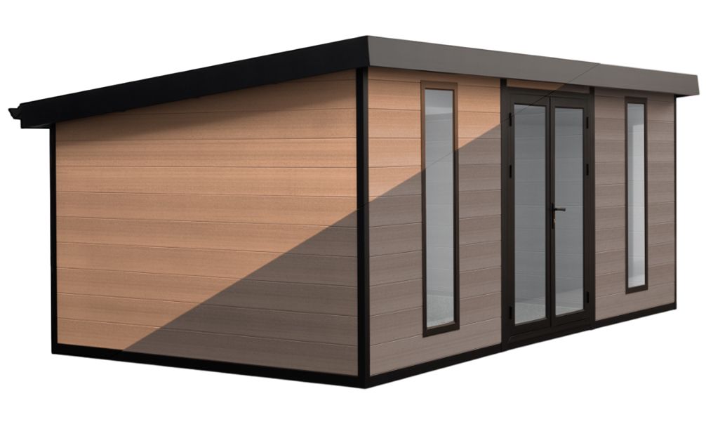 WPC-Gartenhaus ARGENTEUIL | Pultdach | Wandstärke 28mm | 542x290cm