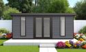 WPC-Gartenhaus COLOMBES | Pultdach | Wandstärke 28mm | 542x290cm