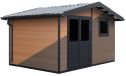 WPC-Gartenhaus METZ | Satteldach | Wandstärke 28mm |  394x290cm