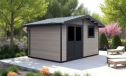 WPC-Gartenhaus MONTREUIL | Satteldach | Wandstärke 28mm |  394x290cm