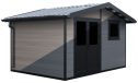 WPC-Gartenhaus MONTREUIL | Satteldach | Wandstärke 28mm |  394x290cm