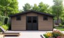 WPC-Gartenhaus POITIERS | Satteldach | Wandstärke 28mm |  580x290cm