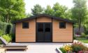 WPC-Gartenhaus POITIERS | Satteldach | Wandstärke 28mm |  580x290cm
