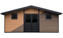 WPC-Gartenhaus POITIERS | Satteldach | Wandstärke 28mm |  580x290cm