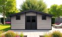 WPC-Gartenhaus AULNAY | Satteldach | Wandstärke 28mm |  580x290cm