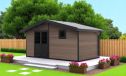 WPC-Gartenhaus CAYENNE | Satteldach | Wandstärke 28mm |500x290cm