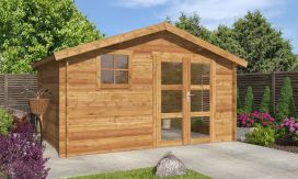 Gartenhaus Balistra 9 | KDI | Satteldach | Wandstärke 34mm | 390x240cm