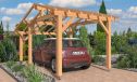 Einzelcarport ORCET | Satteldach | aus Douglasienholz | 300x484cm