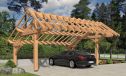 Doppelcarport Ixora | Satteldach | aus Douglasienholz | 630x541cm