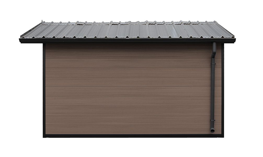 WPC-Gartenhaus SPERONE | Satteldach | Wandstärke 28mm |  370x370cm