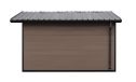 WPC-Gartenhaus SPERONE | Satteldach | Wandstärke 28mm |  370x370cm
