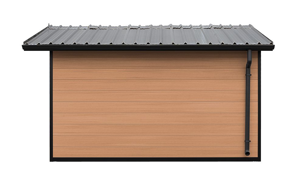 WPC-Gartenhaus SPERONE | Satteldach | Wandstärke 28mm |  370x370cm