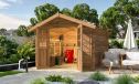 Gartenhaus LEIPZIG C, druckimprägniert, 34 mm, 7,19 m² Innenfläche