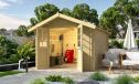 Gartenhaus LEIPZIG C aus Naturholz, 34 mm, 7,19 m² Innenfläche