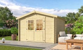 Gartenhaus Lucy aus Naturholz, 34 mm, 8,13 m² Innenfläche