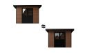 WPC-Gartenhaus AUGSBOURG | Pultdach | Wandstärke 28mm | Teakholz | 302.9X287.9cm