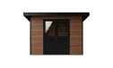 WPC-Gartenhaus AUGSBOURG | Pultdach | Wandstärke 28mm | Teakholz | 302.9X287.9cm