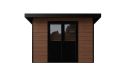 WPC-Gartenhaus AUGSBOURG | Pultdach | Wandstärke 28mm | Teakholz | 302.9X287.9cm