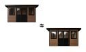 WPC-Gartenhaus MUNSTER | Pultdach | Wandstärke 28mm | Teak | 11m2 Innenfläche