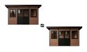 WPC-Gartenhaus DUSSELDORF | Pultdach | Wandstärke 28mm | Teak | 14m2 Innenfläche