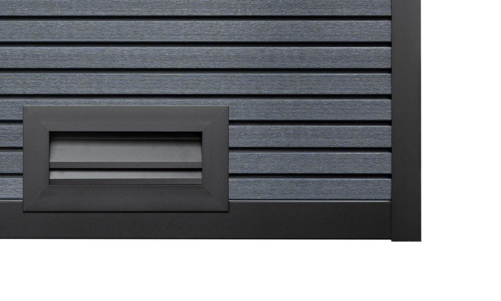 WPC Gartenhaus STUTTGART mit Anbau, 4.00 x2.84m, 4,70 m² Innenfläche