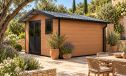 WPC-Gartenhaus SPERONE | Satteldach | Wandstärke 28mm |  370x370cm