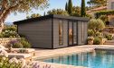 WPC-Gartenhaus ARGENTEUIL | Pultdach | Wandstärke 28mm | 542x290cm