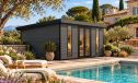 WPC-Gartenhaus COLOMBES | Pultdach | Wandstärke 28mm | 542x290cm