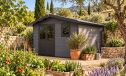 WPC-Gartenhaus MATALA | Satteldach | Wandstärke 28mm |  370x290cm