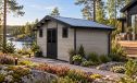 WPC-Gartenhaus AULNAY | Satteldach | Wandstärke 28mm |  580x290cm