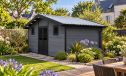 WPC-Gartenhaus AULNAY | Satteldach | Wandstärke 28mm |  580x290cm