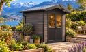 WPC-Gartenhaus LANS | Satteldach | Wandstärke 28mm | 223X223cm