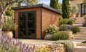 WPC-Gartenhaus ROMANS | Pultdach | Wandstärke 28mm | 223X223cm