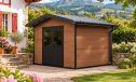 WPC-Gartenhaus VASSIEUX | Satteldach | Wandstärke 28mm | 290x290cm