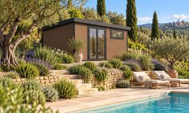 WPC-Gartenhaus ANTIBES | Pultdach | Wandstärke 28mm | 500x300cm