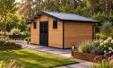 WPC-Gartenhaus POITIERS | Satteldach | Wandstärke 28mm |  580x290cm