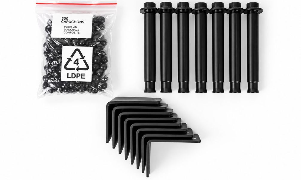 Verankerungsset für WPC-Gartenhäuser – 8 Befestigungspunkte
