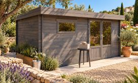 Gartenhaus Roanne 16 | Kdi | Wandstärke 28mm | 430x330cm