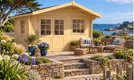 Gartenhaus Cavalaire | Satteldach|Wandstärke 44mm | 380x278cm