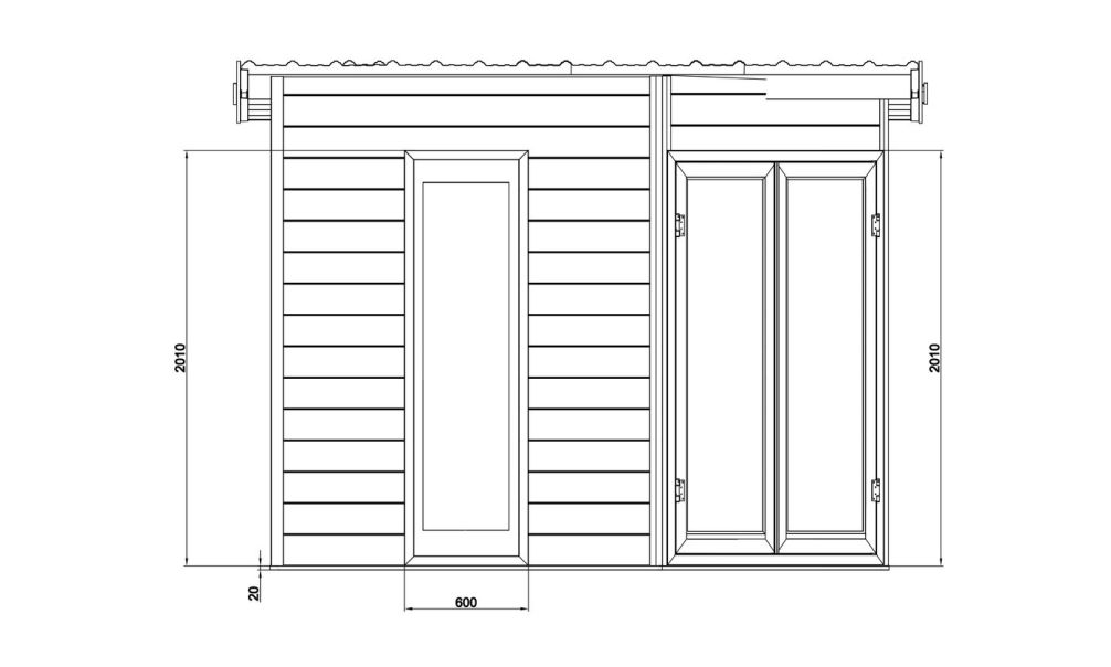 WPC-Gartenhaus MUNICH | Anthrazit | Pultdach | Wandstärke 28mm | 300x300cm
