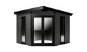 WPC-Gartenhaus MUNICH | Anthrazit | Pultdach | Wandstärke 28mm | 300x300cm